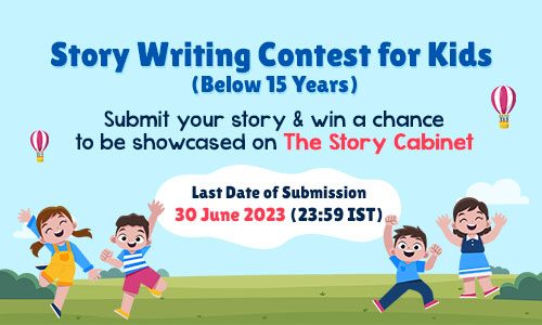 Kids Story Writing Contest Banner | The Story Cabinet